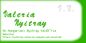 valeria nyitray business card